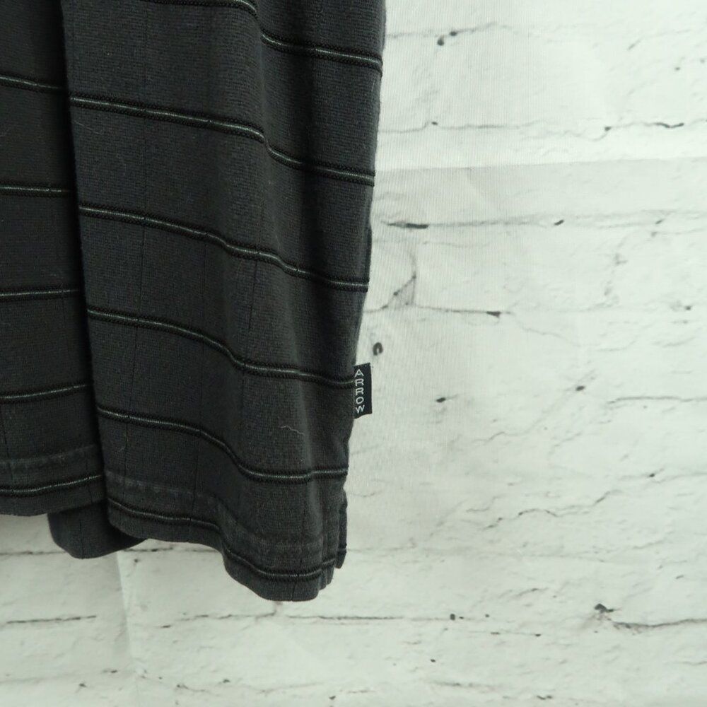 ARROW POLO SHIRT BUNDLE BLACK & GREEN WITH STRIPES SIZE LARGE - Picture 10 of 15